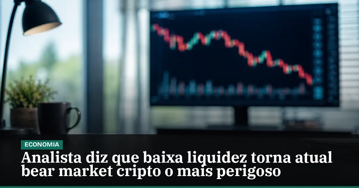 Analista diz que baixa liquidez torna atual bear market cripto o mais perigoso