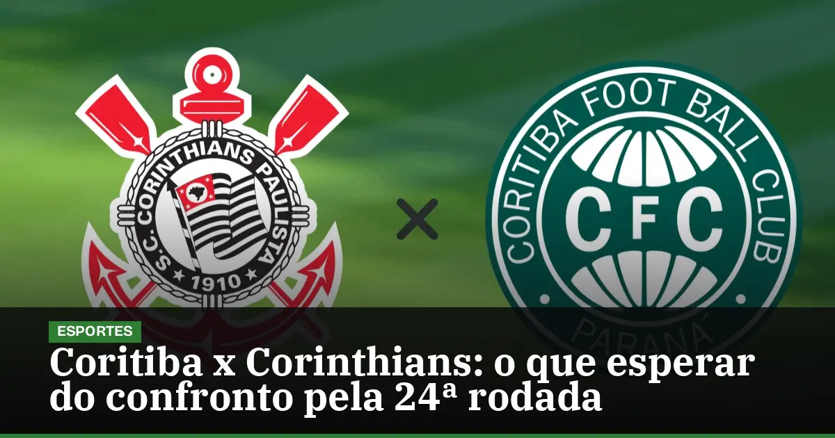 Coritiba x Corinthians: o que esperar do confronto pela 24ª rodada