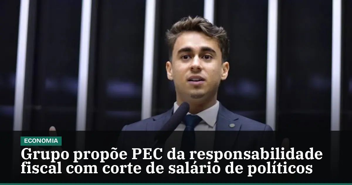 Grupo propõe PEC da responsabilidade fiscal com corte de salário de políticos