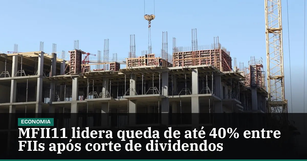MFII11 lidera queda de até 40% entre FIIs após corte de dividendos