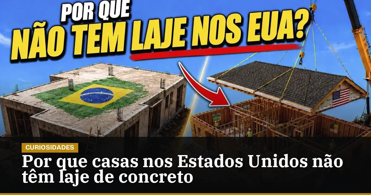 Por que casas nos Estados Unidos não têm laje de concreto