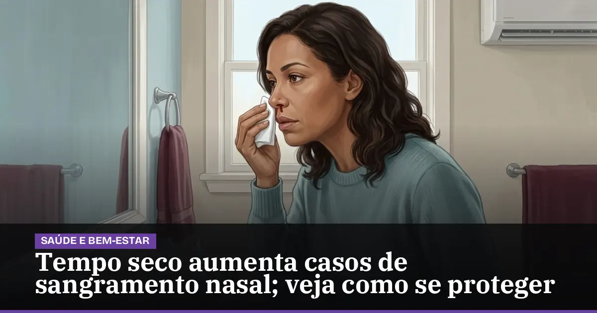 Tempo seco aumenta casos de sangramento nasal; veja como se proteger